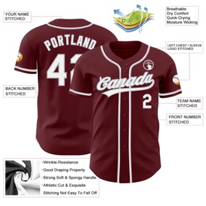 Camiseta de Béisbol de Primera Calidad, Personalizada con Rayas, Bordado y Sublimación - Product Image 5