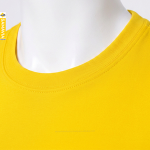 SAMAVIA Men's Yellow Crew Neck Short Sleeve <b>Polyester</b> <b>T</b>-<b>Shirt</b> Breathable Regular Fit Summer Sport Wear - Product Image 4