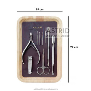 ถาดโชว์เล็บไม้ดีไซน์ใหม่ ขนาดกว้าง 18x สูง 32 ซม. สำหรับร้านค้า - Product Image 2