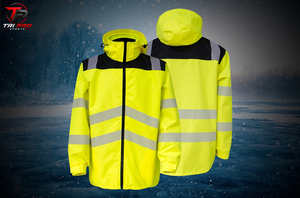 Láminas Reflectantes Prismáticas TriPro Sports, Fluorescentes Amarillo Plateado, Tira de Advertencia Cosida de Poliéster para Ropa, Seguridad - Product Image 2