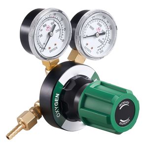 Regulador de Oxígeno con Entrada CGA 540, Manómetro de Gas para Soldadura de 0-4000 PSI, Salida 9/16-18 RH - Product Image 1