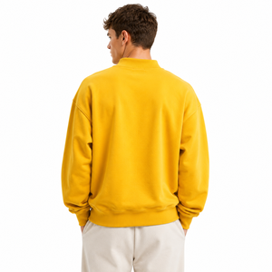 Sweat-shirt à col montant pour homme avec lettres grecques et broderie chenille personnalisée, en molleton 100% coton, pour fraternité - Product Image 2