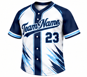Maillot de baseball grande taille en gros, broderie personnalisée, polyester respirant, manches courtes, uniforme de baseball américain unisexe - Product Image 3