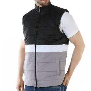 Gilet matelassé sans manches personnalisé avec logo imprimé, de qualité supérieure, confortable, pour l'hiver, gilets matelassés pour hommes, veste sans manches - Product Image 1