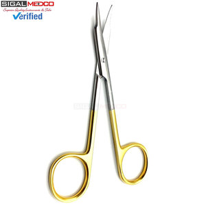 Tijeras de Tenotomía Stevens Curvas de 11 cm, de Carburo de Tungsteno y Acero Inoxidable, Tijeras Quirúrgicas Manuales de Precisión para Tejidos, Certificadas por la CE - Product Image 4
