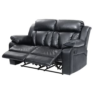 Glory Furniture Daria G683-RL Love Seat reclinabile nero comodo reclinabile con Design elegante - Product Image 3