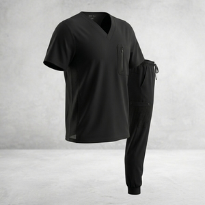Ensembles d'uniformes d'infirmières personnalisés en gros, extensibles, grandes tailles, style jogger, sexy et tendance pour femmes, hydrofuges - Product Image 3