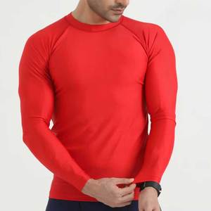 Camiseta de Compresión de Manga Larga para Hombre, Protección UV, Transpirable, de Secado Rápido, para Buceo, con Logotipo Frontal, Poliéster 180g - Product Image 1