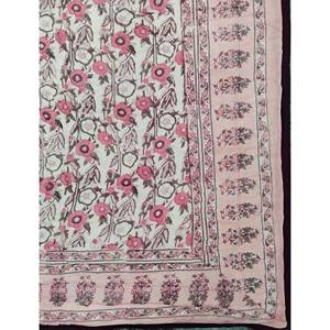 Edredón Reversible de Algodón 100% con Estampado Floral Hecho a Mano, Estilo Vintage, Ecológico, para Cama Doble - Product Image 2