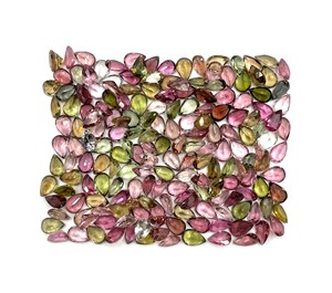 Turmalina natural multicolor con corte de pera de 4*6 mm, piedra preciosa facetada para la fabricación de joyas, certificada por IGI. - Product Image 6
