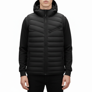 Gilet matelassé sans manches pour homme, élégant, respirant, chaud, idéal pour les aventures en plein air, le travail, les voyages, le confort hivernal quotidien, OEM - Product Image 1