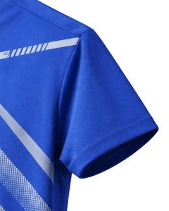 Mens Blue Quick Dry Sports T Shirt And Black Shorts <b>Set</b> Breathable Gym Wear Running Training Fitness Athletic Activewear Outfit - Product Image 4