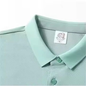 Polo personnalisé pour homme, blanc, manches courtes, 100% coton piqué, tricoté, décontracté, couleur unie, respirant, coupe classique, boutons - Product Image 4