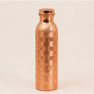 Premium Quality Seamless Pure <b>Copper</b> <b>Bottle</b> Handcrafted Solid <b>Copper</b> <b>Drinking</b> Vessel BPA-Free Antimicrobial Water <b>Bottle</b> - Product Image 5