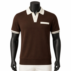 Camisa de Lona Transpirable para Hombre, Manga Corta, Tallas Grandes, con Logotipo Impreso, Estilo Urbano, Algodón y Poliéster, Servicio OEM Personalizado - Product Image 1