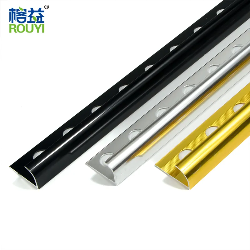 Aluminum profile L Shape Ceramic decorative Tile Corner Trim Curved Tile Edge Trim strip protection