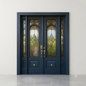 Premium Custom Wrought Iron <b>Swing</b> Door Powder-coated Weather Resistant Elegant Entryway for Commercial and Residential - Product Image 1