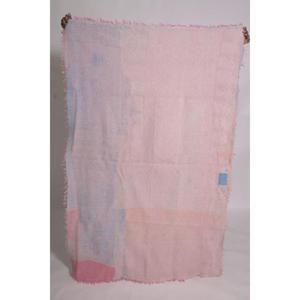 ผ้าห่มกันธา กูดรี ผ้าฝ้ายอินเดียโบราณ ทำมือ สไตล์โบโฮ ผ้าคลุมเตียง ผ้าห่มสองด้าน - Product Image 2