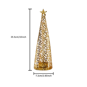 Brûleur d'encens en forme de cône doré avec design en maille étoilée, support décoratif d'aromathérapie, utilisation toute saison - Product Image 6