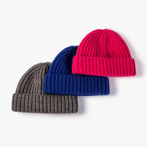 Gorros de punto de invierno para hombre y mujer, suaves, unisex, calentadores de cabeza, gorros con dobladillo, gorros de punto acanalados, gorros tipo calavera - Product Image 5