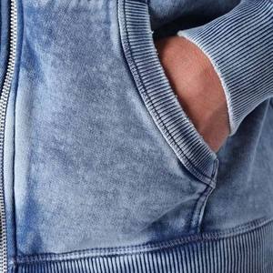 Latest Design 2026 Good Quality Zip Up Denim Jeans Winter Hoodie Zipper Waterproof <b>Raincoat</b> Jacket Hooded Streetwear Breathable - Product Image 5
