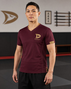 Haut d'uniforme d'arts martiaux à marque privée, unisexe, col en V, manches courtes, anti-humidité, pour entraînement de karaté et taekwondo - Product Image 6
