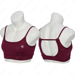 เสื้อชั้นในกีฬาผู้หญิงคุณภาพสูง ทรงบิดเกลียว ระบายอากาศได้ดี เอวยืดหยุ่น ผ้าไนลอนผสมสแปนเด็กซ์ ยืดได้สี่ทิศทาง เหมาะสำหรับฟิตเนส โยคะ และวิ่ง - Product Image 2