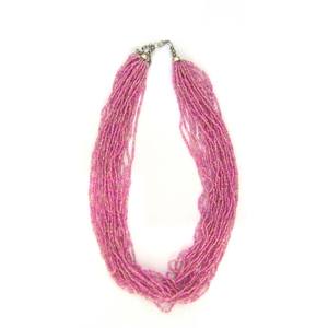 Collar de Cuentas de Semillas Indias Hecho a Mano con Aura de Rubí, Hecho en India, Joyería de Diseño Premium para Fiestas, Colección Exclusiva al por Mayor - Product Image 3