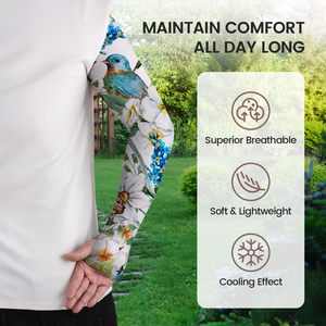 Manchons de bras de sport en polyester 100% à séchage rapide, légers, imprimés numériquement, pour le gaming, le cyclisme et le sport, vente en gros, best-seller - Product Image 4
