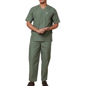 Tenues Médicales Unisexe pour Hôpitaux – Uniformes d'Infirmières en Tissu Spandex/Polyester Tissé avec Détection d'Aiguilles – Designs Personnalisés OEM - Product Image 1
