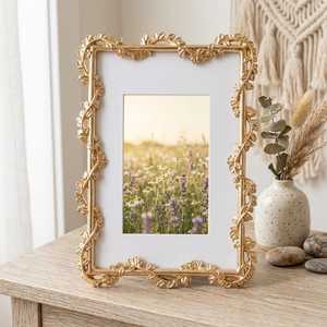 Cadre photo en métal fait main, minimaliste, moderne, pour table, support industriel pour portrait de famille, cadeau de mariage unique - Product Image 5