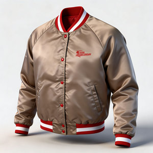 Chaqueta de Satén para Hombre con Forro Interior Suave, Tejido Ecológico y Sostenible para Ropa Casual Sostenible - Product Image 1