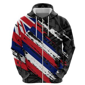 Vente en gros de sweats à capuche polynésiens personnalisés avec impression intégrale, sweats à capuche hawaïens à motif maori personnalisés OEM - Product Image 4