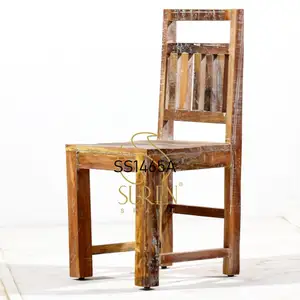 Stilvolle Restaurant Stuhl Leiter Esszimmers tuhl Möbel Mango Holz Rücken Holz Mango Indian Solid für Esszimmer Restaurant