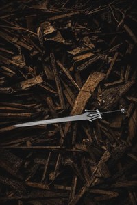 Espada He-Man Power Sword Masters Universe, Espada Coleccionable de Acero Inoxidable Inspirada en el Universo, Mango de Cuero Genuino, Cuchillo de Camping OEM - Product Image 3
