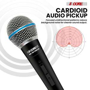 Micrófono Dinámico Profesional de 5 Núcleos para Karaoke, Micrófono con Cable XLR para Escenario y Estudio - Product Image 6