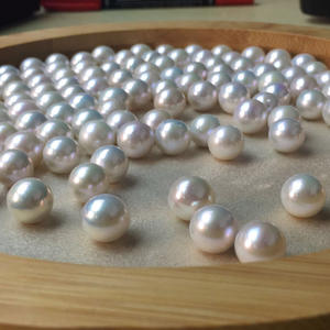 Boucles d'oreilles en perles d'eau douce en or 18 carats et argent S925 de luxe, personnalisées par le fabricant, perles lâches à forte luminosité, bricolage - Product Image 1