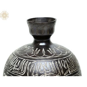 8 Inches Handcrafted Brass Flower <b>Pot</b> Home Decor Showpiece Unique Handmade <b>Plant</b> <b>Stand</b> - Product Image 2