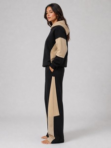 Women's Customizable OEM Plus Size Winter Streetwear Tracksuit Breathable Hooded Solid High Quality Women Winter Hooded Solid - Product Image 4