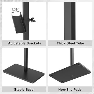 Modern Metal Hotel Furniture Display Easel <b>Adjustable</b> Standing Frame <b>Table</b> Display Stand with Marble Top for Wedding Events - Product Image 4