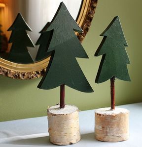 Natural <b>Wooden</b> <b>Christmas</b> <b>Tree</b> Handmade Rustic Tabletop <b>Christmas</b> Decoration for Home Living Room Office Holiday Party - Product Image 2