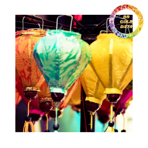 Luxury Bamboo & Silk Lantern Hanging Decor for Restaurants Resorts Gardens-Graduation & Thanksgiving - Product Image 4