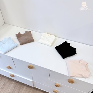 SeunKids Camiseta térmica de cuello alto de 4 cm para niños, suave, transpirable, de manga larga, para invierno - Product Image 5