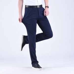 Pantalones de Vestir Formales para Hombre, Ligeros, Profesionales, para Oficina, 96% Poliéster, 4% Elastano - Product Image 2