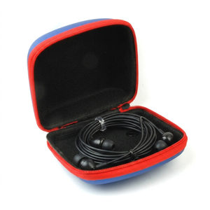 Étui portable pour écouteurs avec fermeture éclair et rangement intérieur, étuis EVA pour écouteurs - Product Image 1