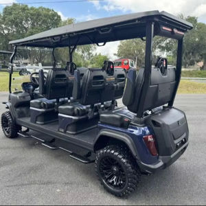 รถกอล์ฟไฟฟ้า 6 ที่นั่ง ขายส่ง ระยะทางวิ่ง 50-70 กม. มอเตอร์ 48V ระบบเบรกดิสก์ 4 ล้อ - Product Image 1