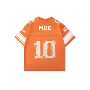 Camiseta Deportiva Holgada con Bloques de Color, Manga Corta, Uniforme de Club, Jersey de Fútbol Americano con Sublimación Personalizada, Ropa Urbana - Product Image 5
