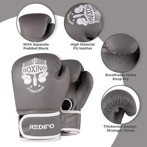 Guantes de Boxeo de Cuero Genuino - Alta Calidad, Absorben la Humedad, Color Personalizable, Logotipo Personalizado, Etiqueta Privada, Talla Personalizada, Impresión - Product Image 3