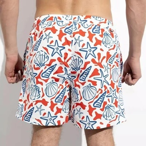 Shorts de playa de color sólido personalizados de verano para hombre de buena calidad, shorts de baño de secado rápido para hombre AI-BS-204 - Product Image 6