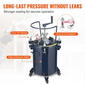 Serbatoio a Pressione da 30L/8gal con Agitatore Manuale per Vernice Spray, Riparazione Perdite, Sigillante, Accessori per Utensili Pneumatici per Uso Industriale - Product Image 6